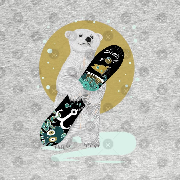 SNOWBOARDER POLAR BEAR by tizicav